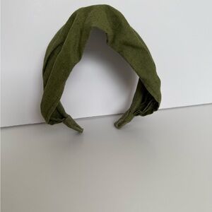 Linen Olive Green Headband